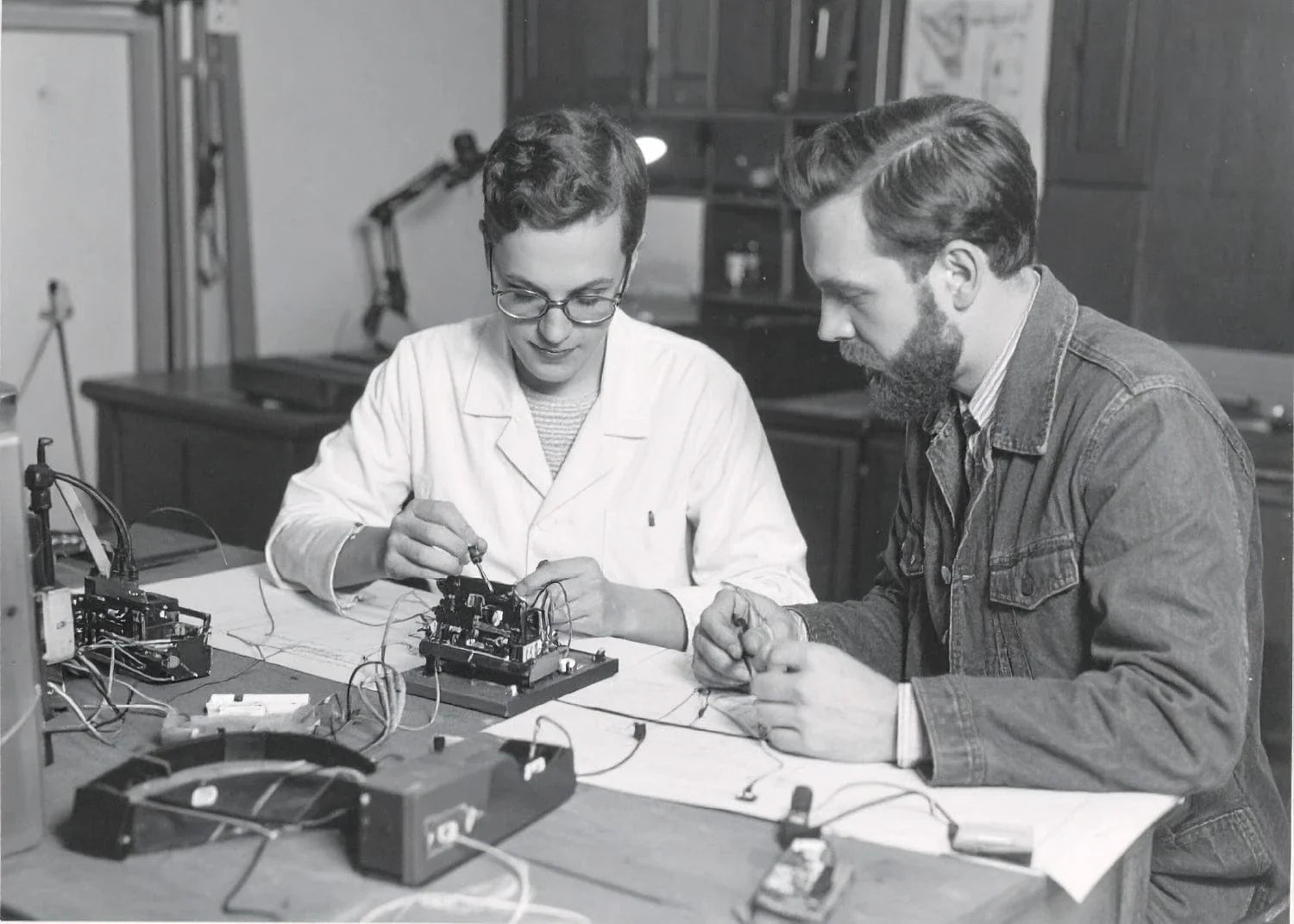 Engineers inventing prototypes