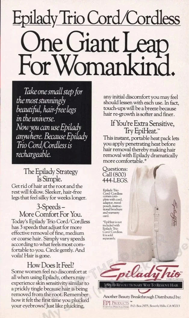 Epilady magazine advertisement