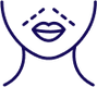 Upper lip icon