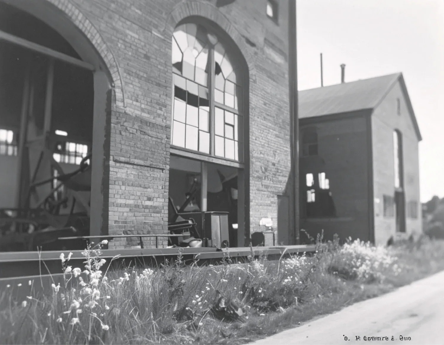 Archival photo of a factory building